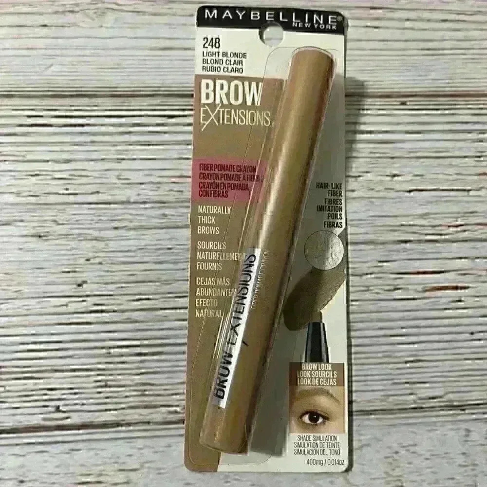 Maybelline Brow Extensions Fiber Pomade Crayon Eyebrow Makeup - Light Blonde 248